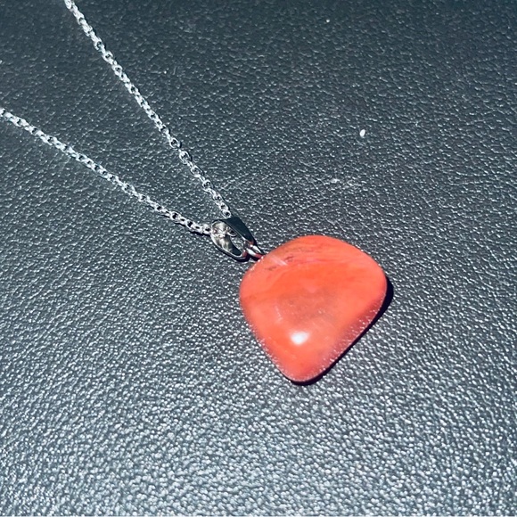 New Artisan Handmade Cherry Quartz S925 Sterling Silver Natural Crystal Necklace - Picture 7 of 15